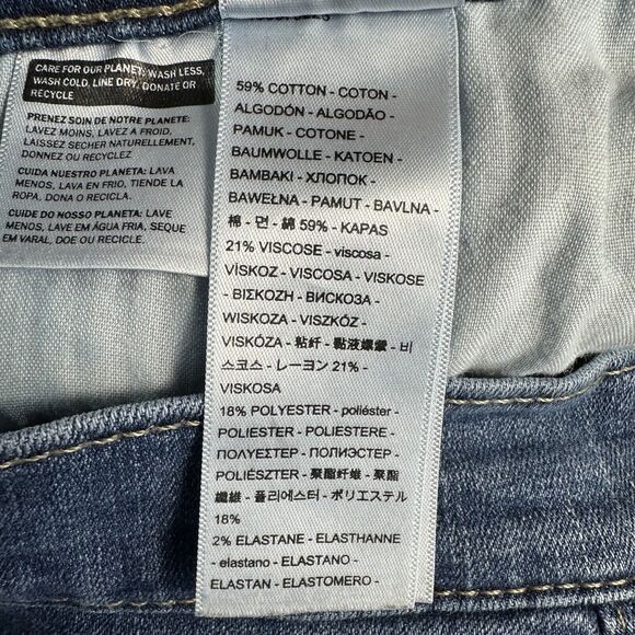 Levi's BOYFRIEND Womens Sz 30 Blue Mid Rise Crop Capri Jeans Denim Pants 32x26.5 - Picture 9 of 11